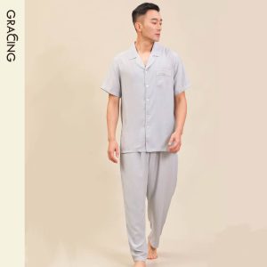GRACING • ECOCOSY 优可丝 男士 短袖长裤 家居套装 MAN Pajamas PJ Set Loungewear